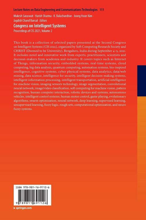 Produktbild: Congress on Intelligent Systems