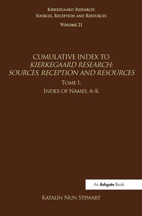 Produktbild: Nun Stewart, K: Volume 21, Tome I: Cumulative Index