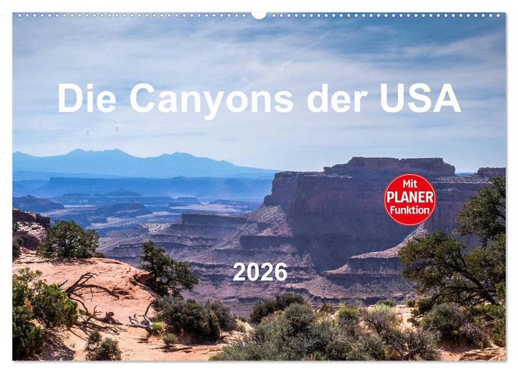 Produktbild: Die Canyons der USA (Wandkalender 2026 DIN A2 quer), CALVENDO Monatskalender