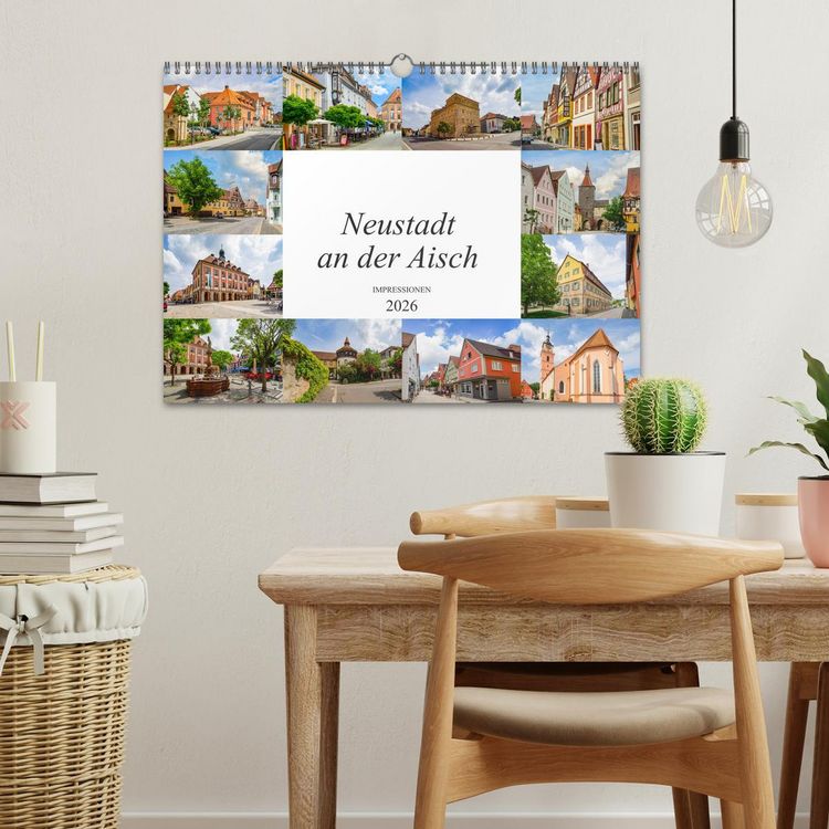 Produktbild: Neustadt an der Aisch Impressionen (Wandkalender 2026 DIN A3 quer), CALVENDO Monatskalender