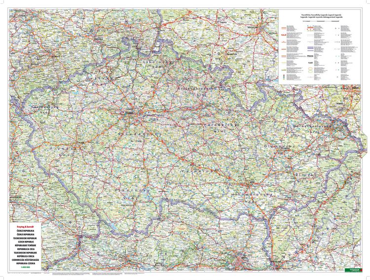 Produktbild: freytag & berndt Stra&szlig;enkarte Tschechische Republik 1:400.000