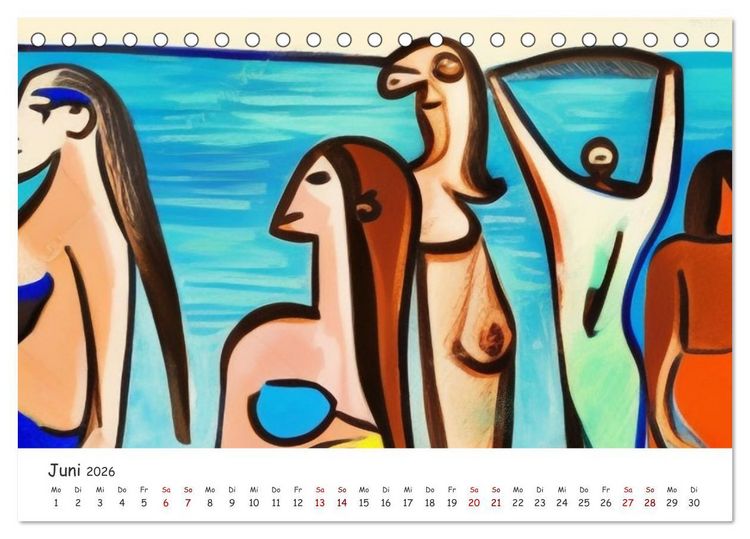 Produktbild: Ostsee Kunstwerke (Tischkalender 2026 DIN A5 quer), CALVENDO Monatskalender