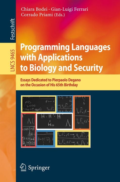 Produktbild: Programming Languages with Applications to Biology and Security