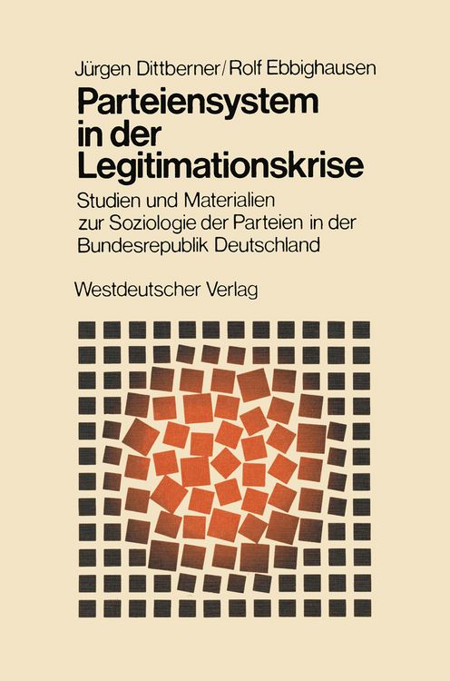 Produktbild: Parteiensystem in der Legitimationskrise