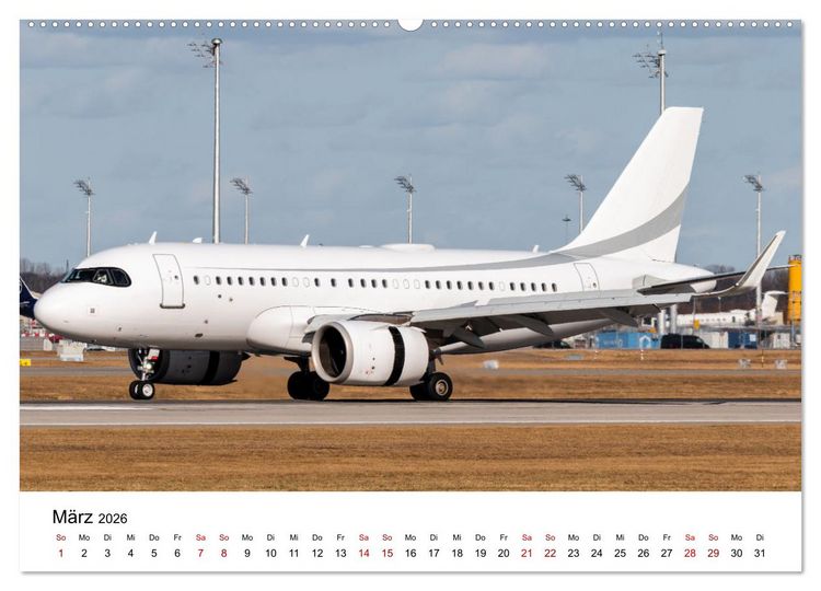 Produktbild: Die Welt der Privatjets (Wandkalender 2026 DIN A2 quer), CALVENDO Monatskalender