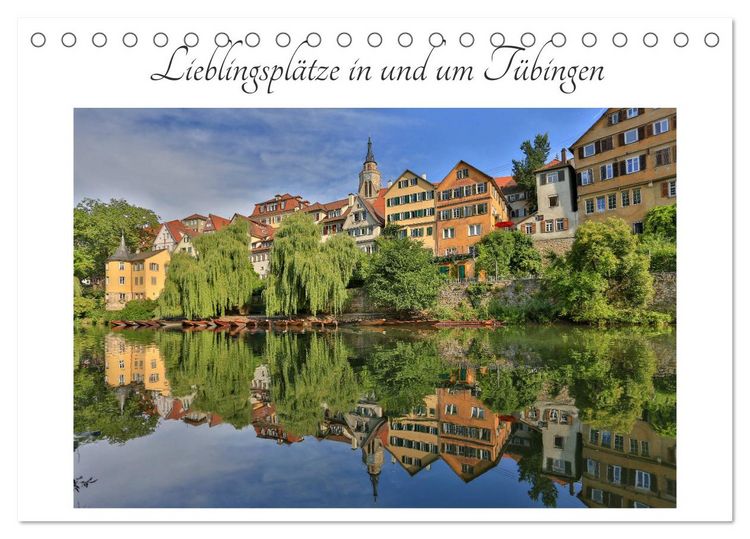 Produktbild: Lieblingspl&auml;tze in und um T&uuml;bingen (Tischkalender 2026 DIN A5 quer), CALVENDO Monatskalender