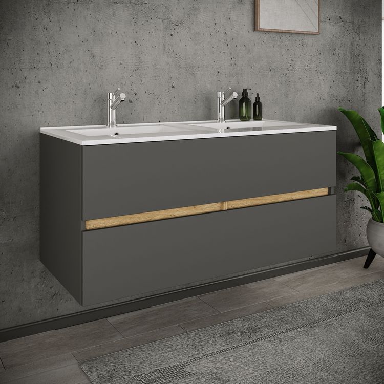 Produktbild: 2 tlg. Badm&ouml;bel-Set mit Waschbecken Cosila-I 112cm