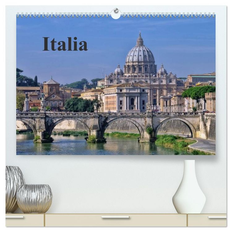 Produktbild: Italia (hochwertiger Premium Wandkalender 2026 DIN A2 quer), Kunstdruck in Hochglanz