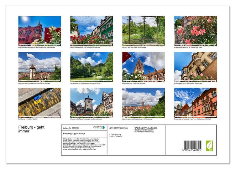 Produktbild: Freiburg - geht immer (hochwertiger Premium Wandkalender 2026 DIN A2 quer), Kunstdruck in Hochglanz