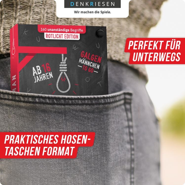 Produktbild: DENKRIESEN - HANGMAN&reg; - ROTLICHT EDITION "Galgenm&auml;nnchen TO GO"
