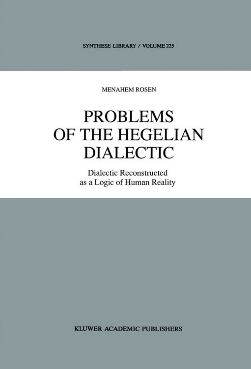 Produktbild: Problems of the Hegelian Dialectic