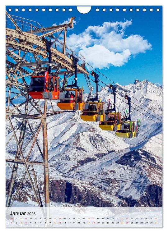 Produktbild: Nervenkitzel Seilbahn (Wandkalender 2026 DIN A4 hoch), CALVENDO Monatskalender
