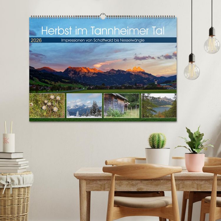 Produktbild: Herbst im Tannheimer Tal - Impressionen von Schattwald bis Nesselw&auml;ngle (Wandkalender 2026 DIN A2 quer), CALVENDO Monatskalender