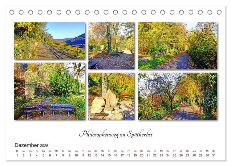 Produktbild: Heidelberg Fotocollagen (Tischkalender 2026 DIN A5 quer), CALVENDO Monatskalender