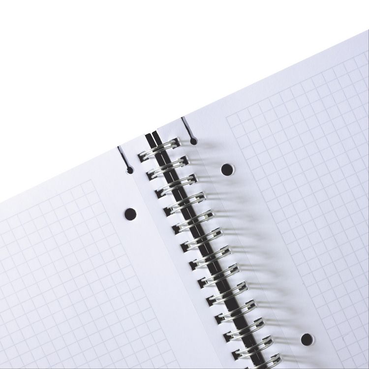 Produktbild: Herlitz Spiralblock A4 to go 80 Blatt kariert schwarz