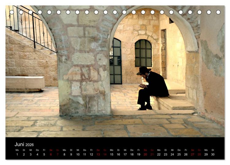 Produktbild: Jerusalem, Bilder die einen bewegen (Tischkalender 2026 DIN A5 quer), CALVENDO Monatskalender
