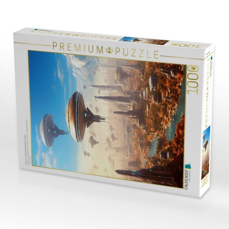 Produktbild: CALVENDO Puzzle Aufbruch - startende fremde Raumschiffe | 1000 Teile Lege-Gr&ouml;&szlig;e 64x48cm Foto-Puzzle f&uuml;r gl&uuml;ckliche Stunden