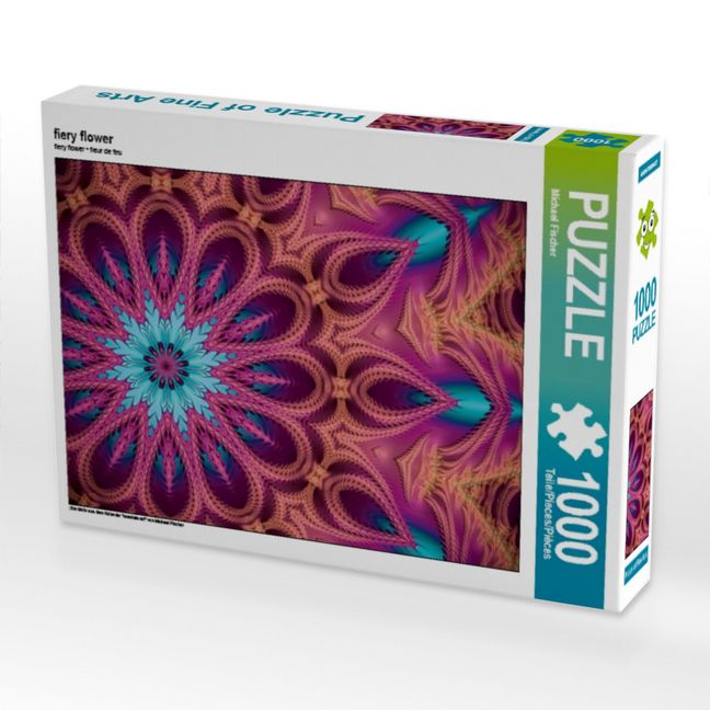Produktbild: CALVENDO Puzzle fiery flower 1000 Teile Puzzle quer | 1000 Teile Lege-Gr&ouml;&szlig;e 64 &times; 48 cm Foto-Puzzle f&uuml;r gl&uuml;ckliche Stunden