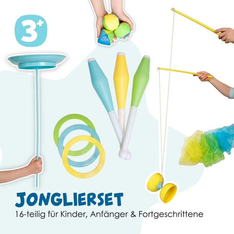 Produktbild: alldoro - Jonglierset f&uuml;r Kinder im Rucksack
