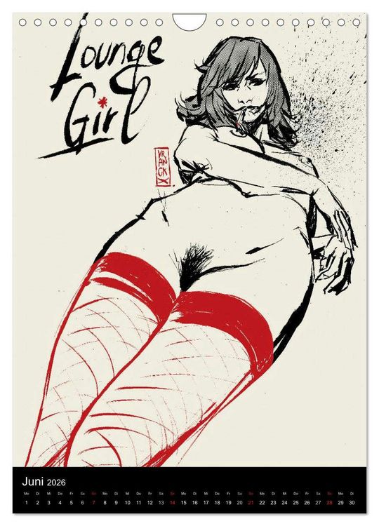 Produktbild: Les femmes de Gilles 2 by Gilles Vranckx - 12 Frauen-Illustrationen von dem Belgischen K&uuml;nstler Gilles Vranckx (Wandkalender 2026 DIN A4 hoch), CALVENDO Monatskalender