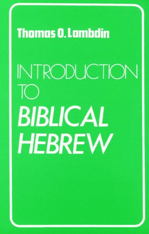 Produktbild: Introduction to Biblical Hebrew