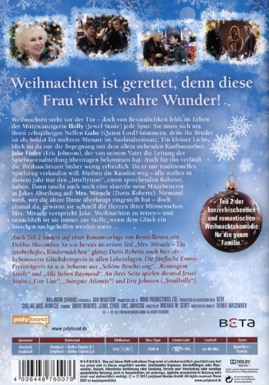 Produktbild: Mrs. Miracle 2 - Ein zauberhaftes Weihnachtsfest