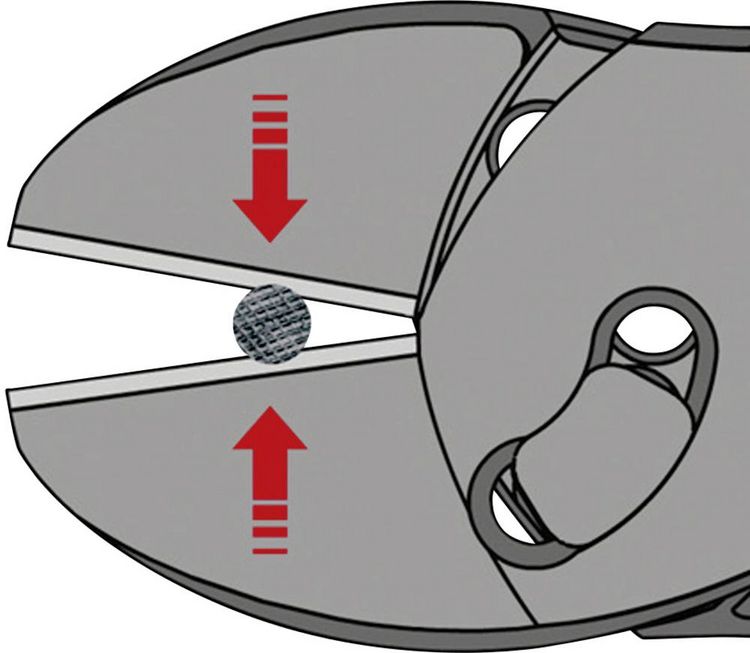 Produktbild: Knipex TwinForce 73 71 180 Werkstatt Kraft-Seitenschneider mit Facette 180mm
