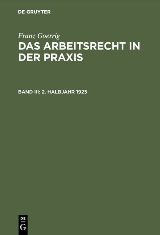 Produktbild: 2. Halbjahr 1925