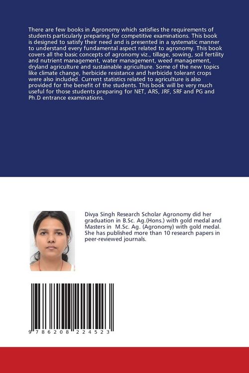 Produktbild: A competitive book on Agronomy and Soil Science