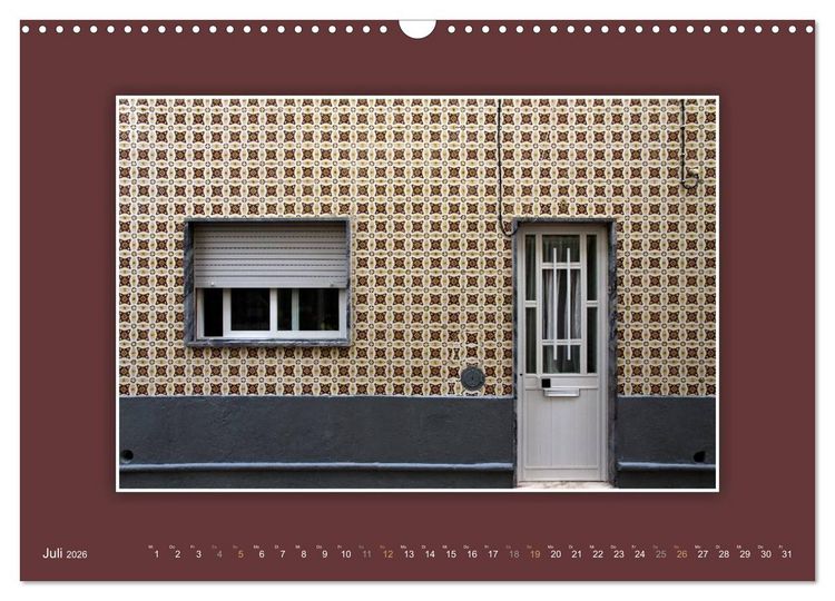Produktbild: Azulejo-Fassaden in Portugal (Wandkalender 2026 DIN A3 quer), CALVENDO Monatskalender