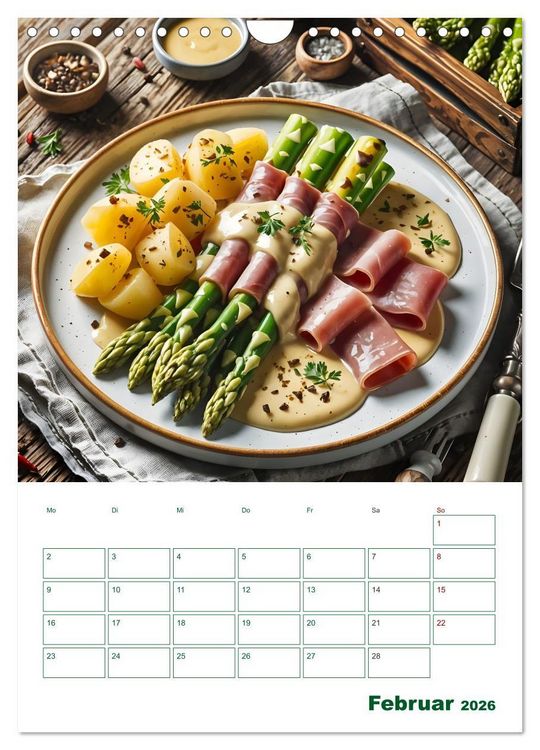 Produktbild: Spargelgl&uuml;ck &ndash; von der Ernte bis zum Genuss (Wandkalender 2026 DIN A4 hoch), CALVENDO Monatskalender