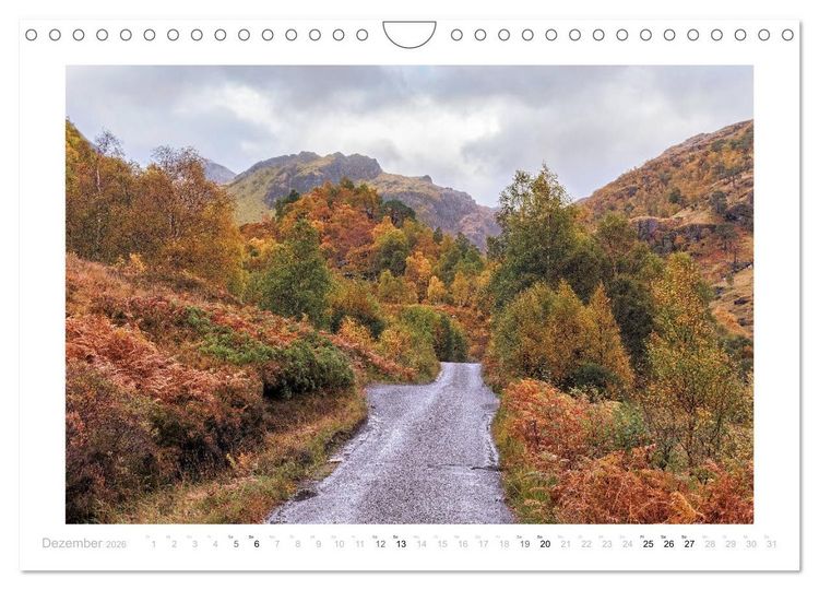 Produktbild: Schottland - Ein Roadtrip durch die herbstlichen Highlands (Wandkalender 2026 DIN A4 quer), CALVENDO Monatskalender