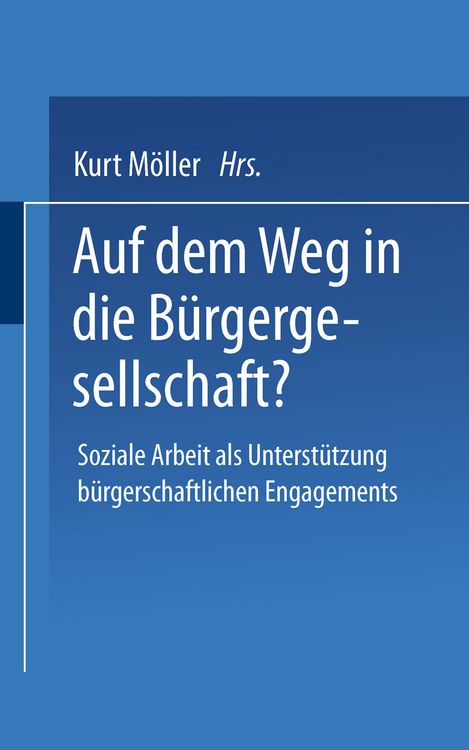 Produktbild: Auf dem Weg in die B&uuml;rgergesellschaft?