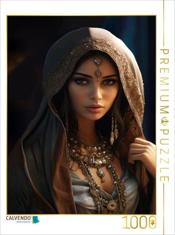 Produktbild: CALVENDO Puzzle Arabische Prinzessin | 1000 Teile Lege-Gr&ouml;&szlig;e 64x48cm Foto-Puzzle f&uuml;r gl&uuml;ckliche Stunden