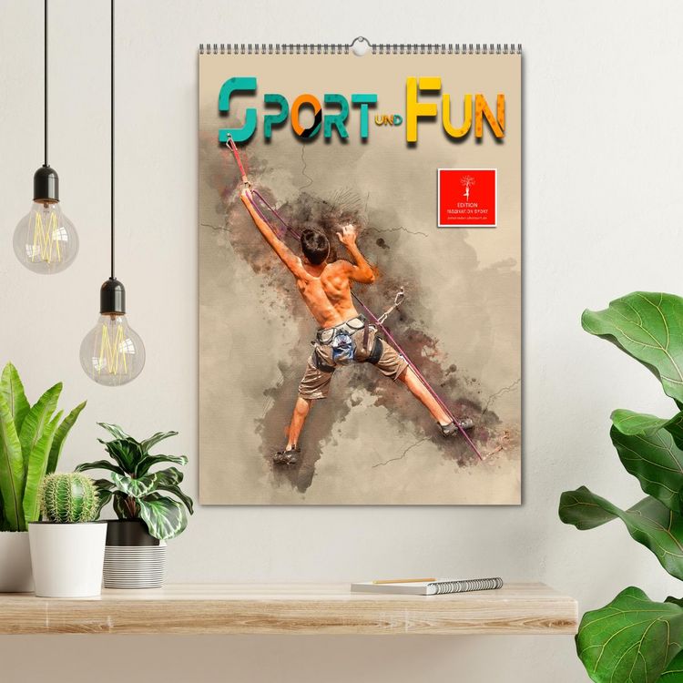 Produktbild: Sport und Fun (Wandkalender 2026 DIN A2 hoch), CALVENDO Monatskalender