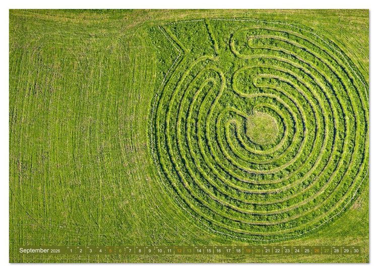 Produktbild: Faszination LABYRINTH - unterwegs in der Natur (Wandkalender 2026 DIN A3 quer), CALVENDO Monatskalender