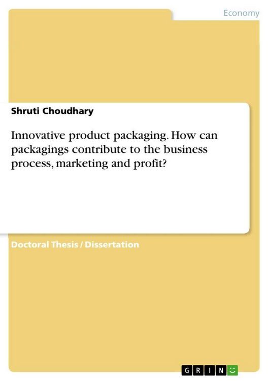 Produktbild: Innovative product packaging. How can packagings contribute to the business process, marketing and profit?