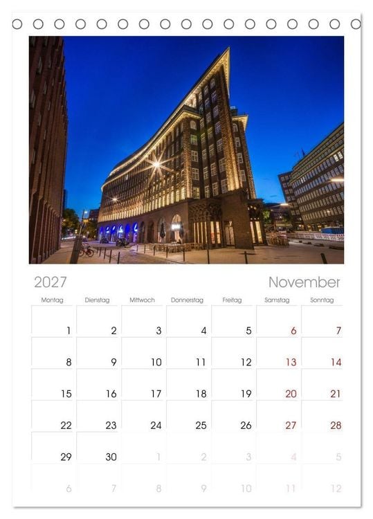 Produktbild: Tischplaner 2027 - Hamburg - Zwischen Alster und Elbe (A5 Tischkalender zum Aufstellen) CALVENDO