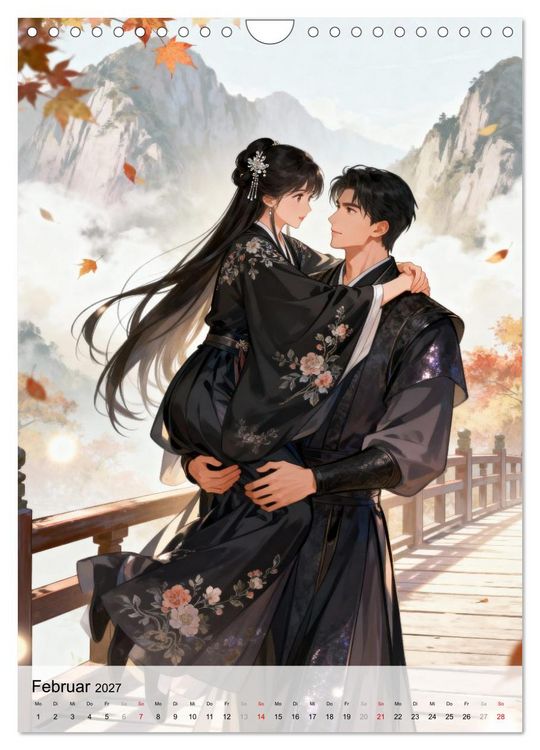 Produktbild: Hanfu und Herzensbande (Wandkalender 2027 DIN A4 hoch), CALVENDO Monatskalender