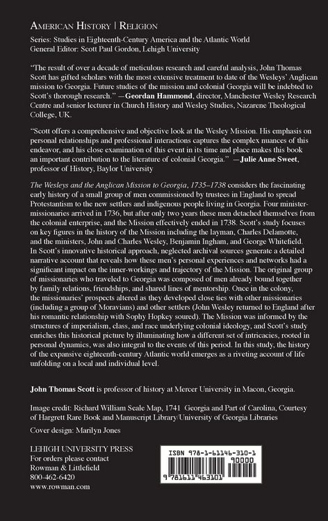 Produktbild: Wesleys and the Anglican Mission to Georgia, 1735-1738
