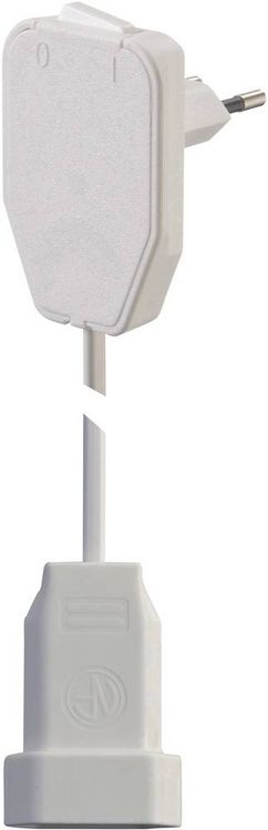 Produktbild: NVB 104580 Strom Verl&auml;ngerungskabel Wei&szlig; 3.00m H03VVH2-F 2X 0,75mm&sup2; mit Zwischenschalter