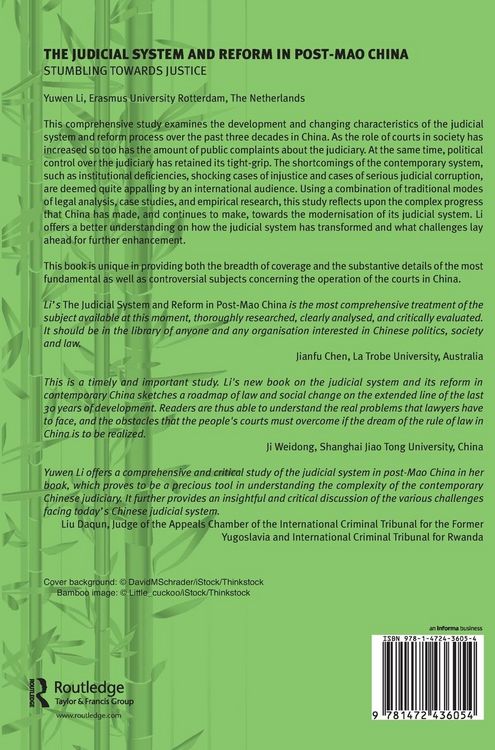 Produktbild: The Judicial System and Reform in Post-Mao China