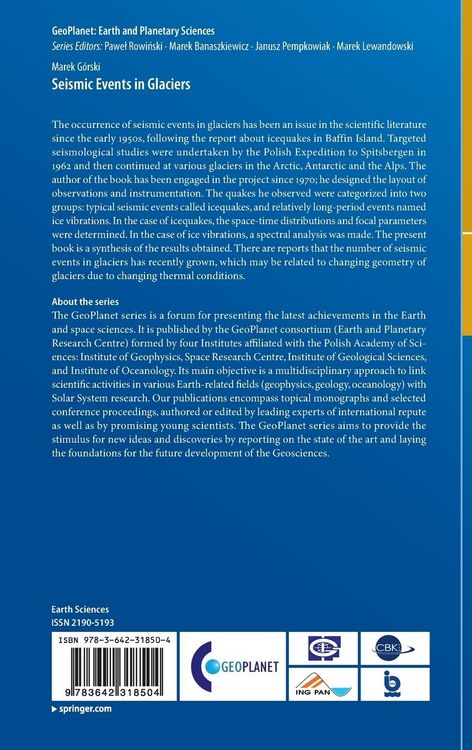 Produktbild: Seismic Events in Glaciers
