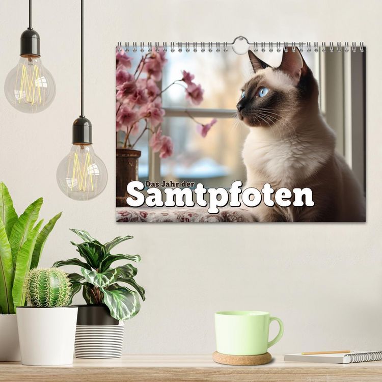 Produktbild: Das Jahr der Samtpfoten (Wandkalender 2026 DIN A4 quer), CALVENDO Monatskalender