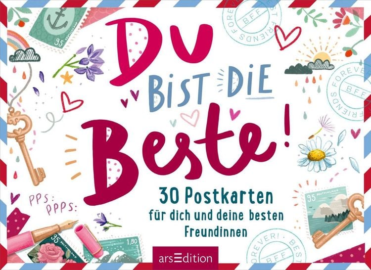 Produktbild: Du bist die Beste! 30 Postkarten f&uuml;r dich und deine besten Freundinnen (PS: Du bist die Beste!)