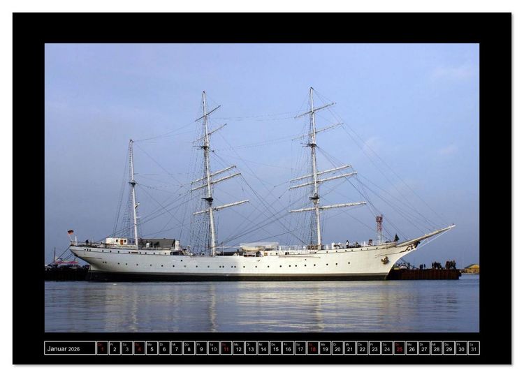 Produktbild: Vollschiffe und Barken 2026 (Wandkalender 2026 DIN A3 quer), CALVENDO Monatskalender