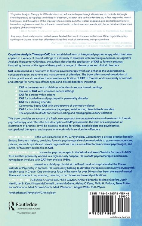 Produktbild: Cognitive Analytic Therapy for Offenders