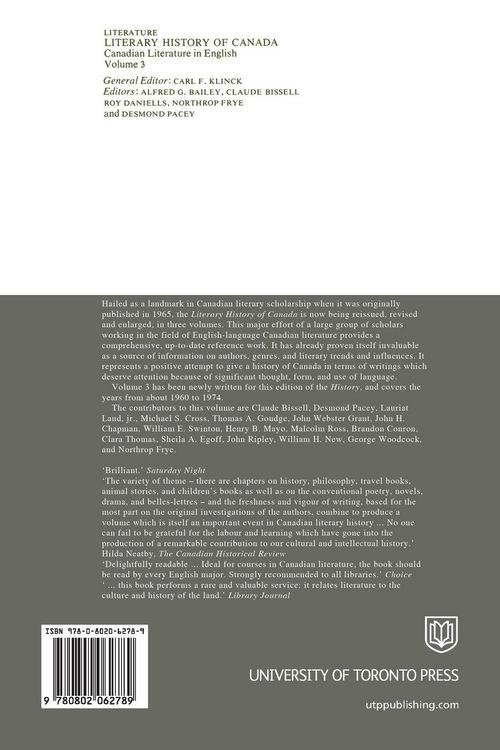 Produktbild: Literary History of Canada