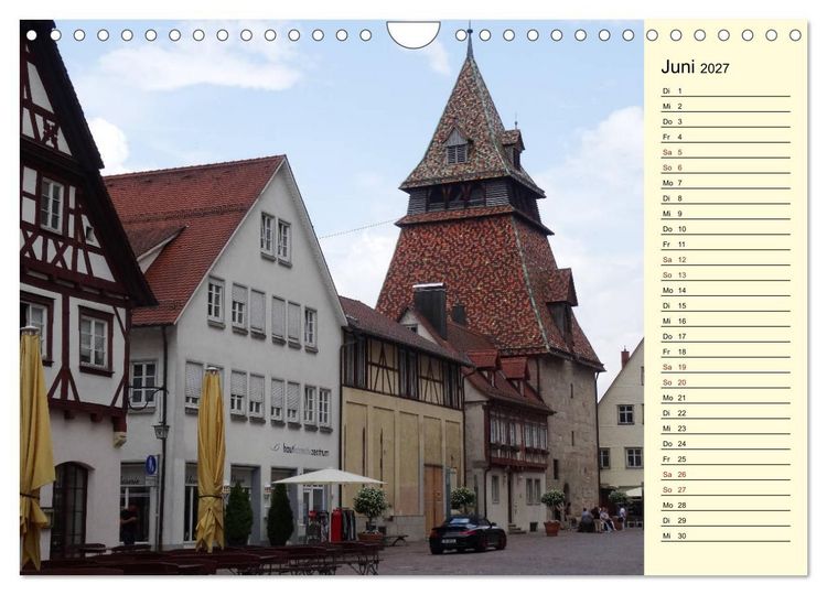 Produktbild: Unterwegs in Schw&auml;bisch Gm&uuml;nd (Wandkalender 2027 DIN A4 quer), CALVENDO Monatskalender