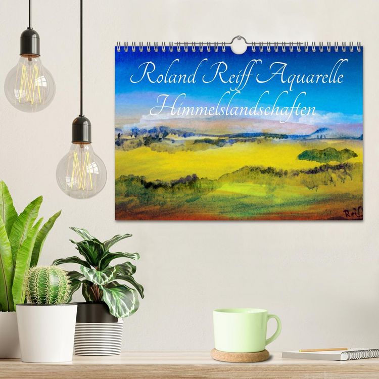 Produktbild: Roland Reiff Aquarelle Himmelslanschaften (Wandkalender 2026 DIN A4 quer), CALVENDO Monatskalender
